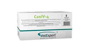 Одношаговый экспресс-тест CaniV-4 д/с для выявления антител против эрлихий, боррелий и анаплазм №10